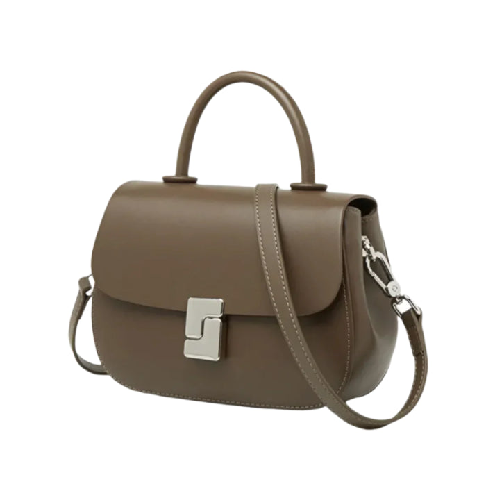 Retro Leather Saddle Crossbody Bag