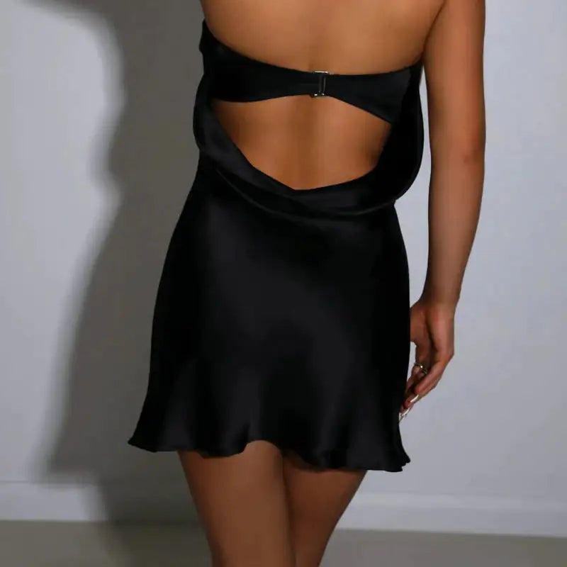 Strapless Satin Dress